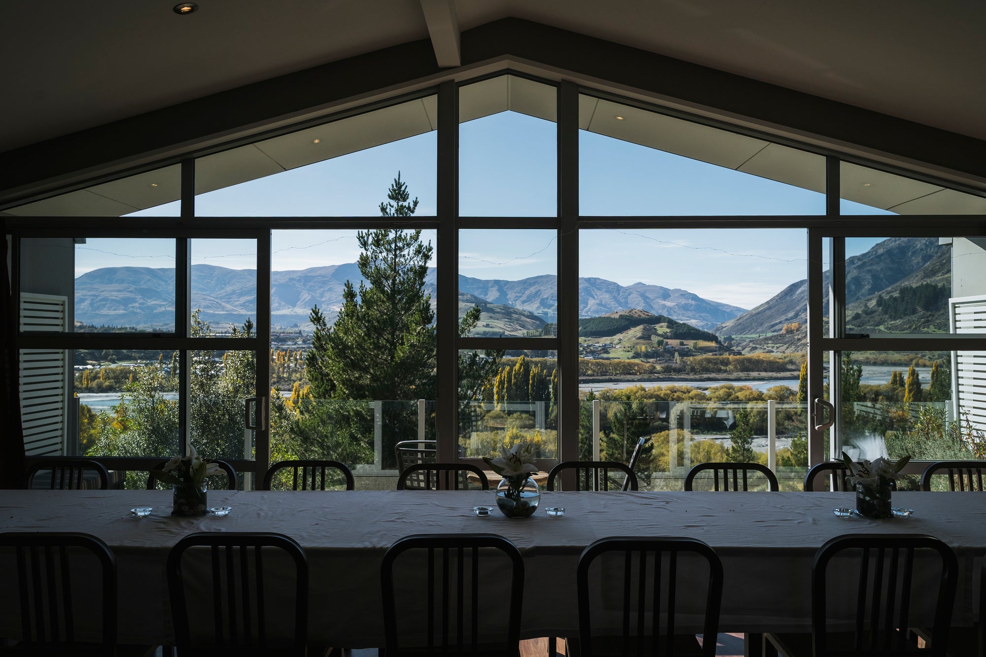 Beautiful view of the Remarkables from The Garnet Room 
