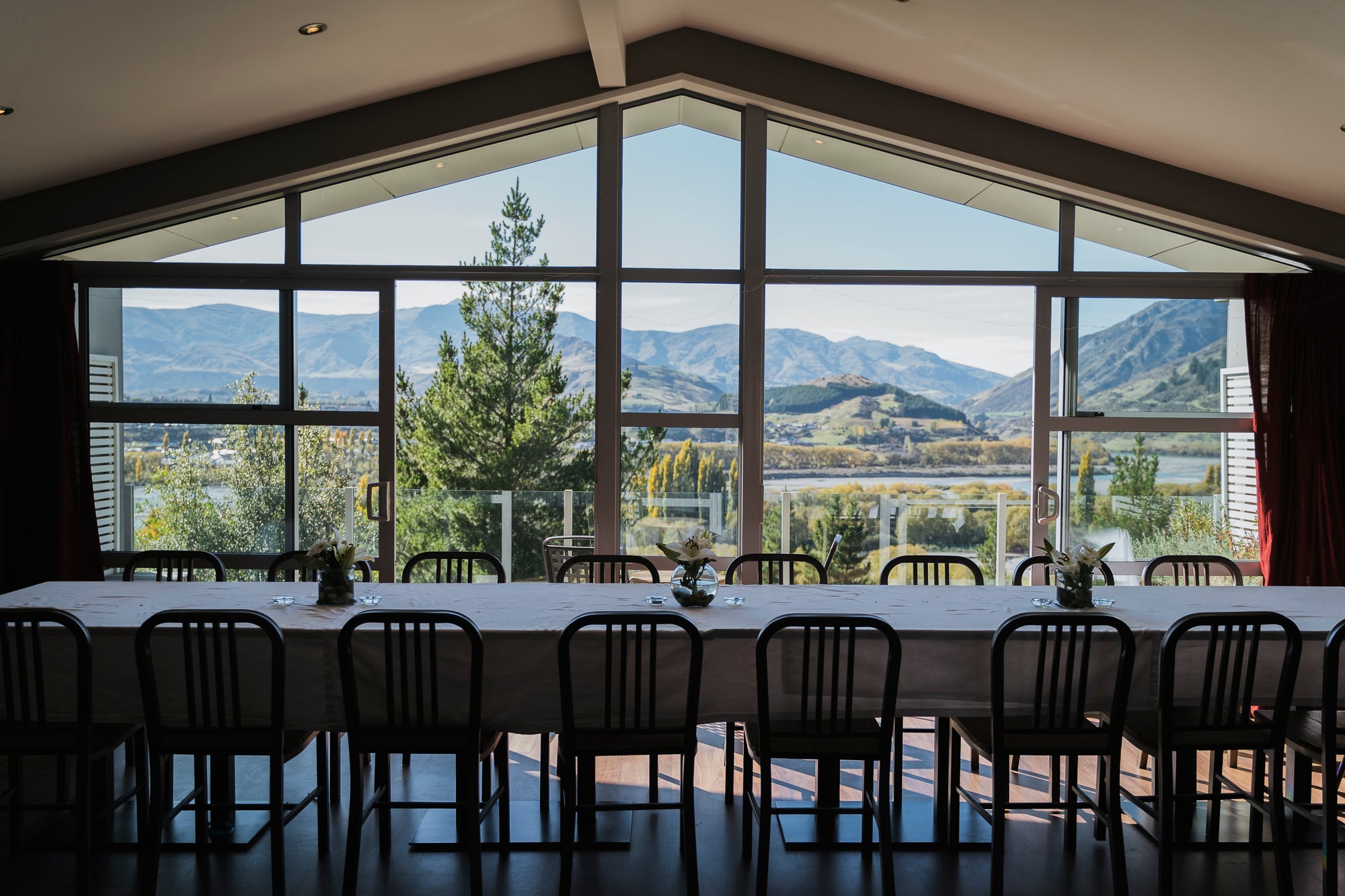 The Garnet Room's private meeting room with stunning views 